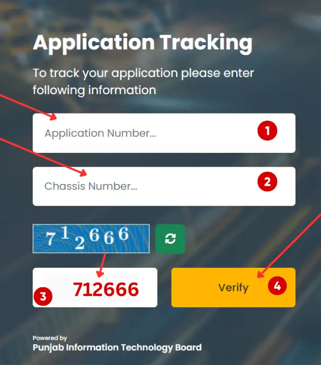 Image showing step by step process to Smart Card Status Check Online Punjab