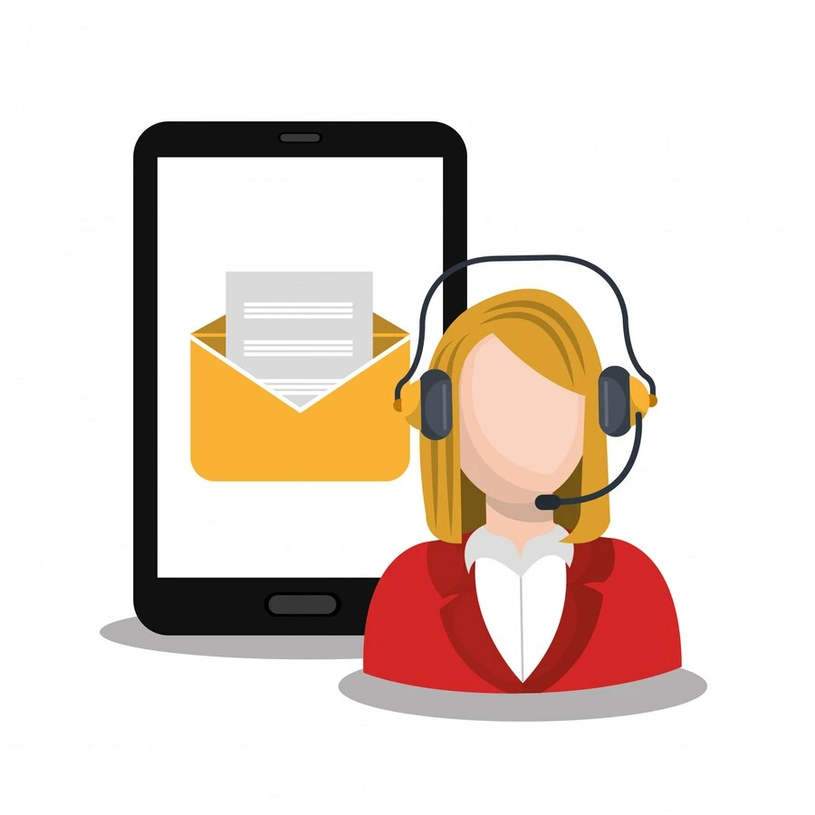 female calling Contact image