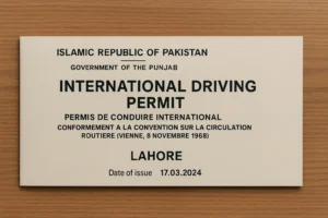 Intenational driving license permit application procedure