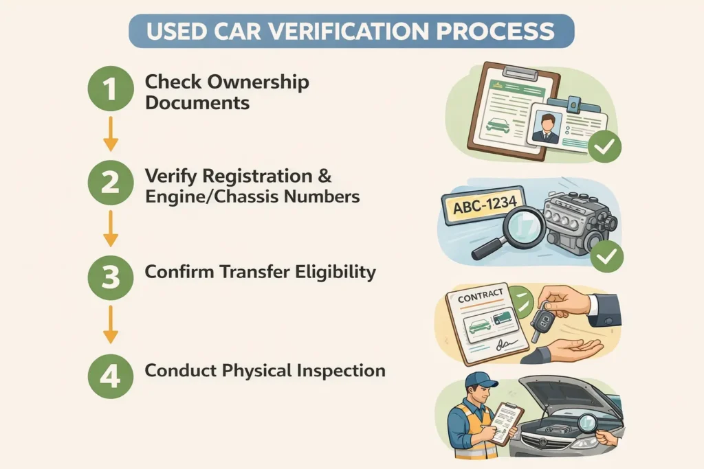 Second-Hand Car Verification in Punjab Before Buying 2 Process for Second-Hand Car Verification in Punjab